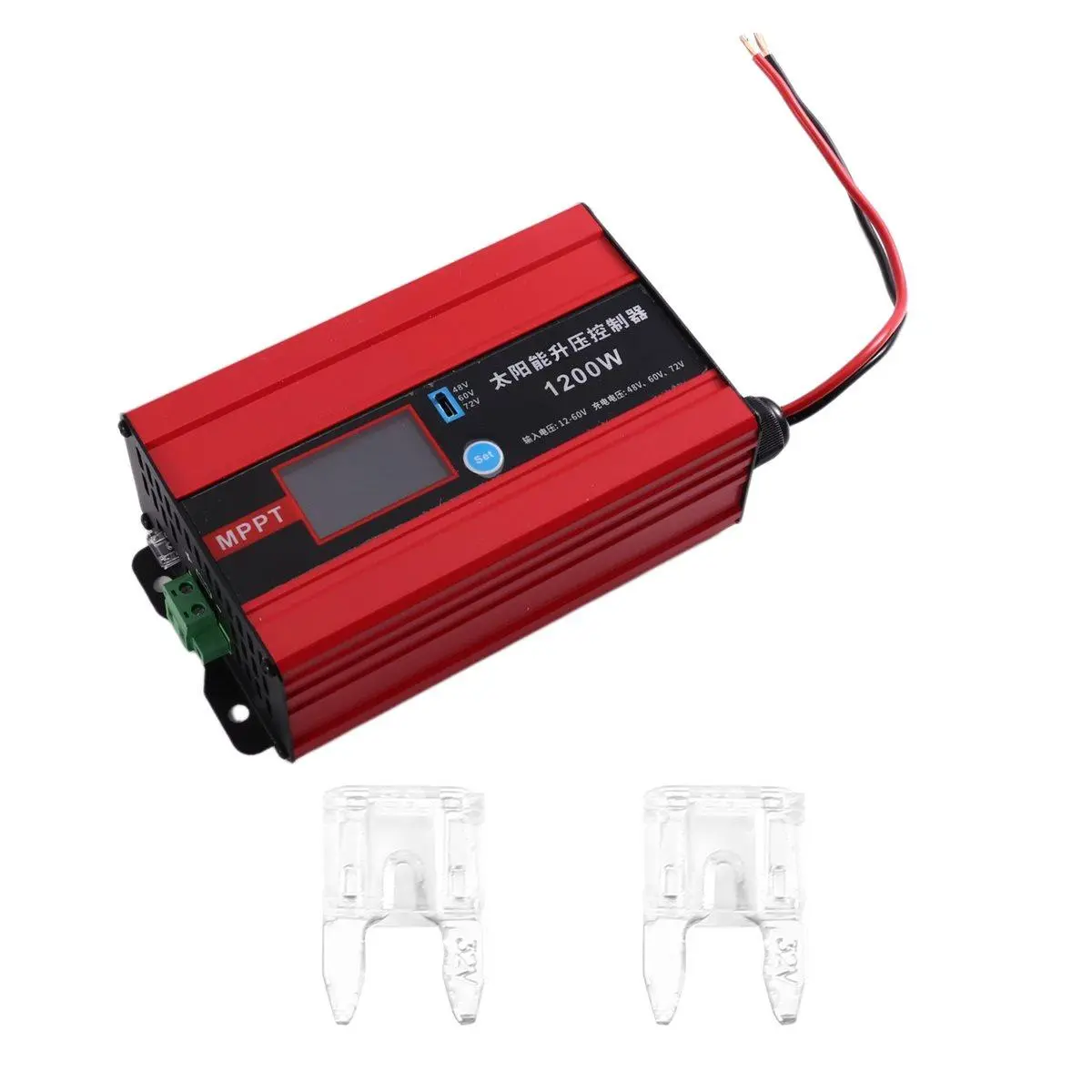Solar Electric Vehicle Charger MPPT Photovoltaic Boost Controller 1200W 48V-72V for Lead-Acid Lithium Battery
