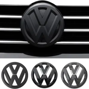 2Pcs Car Front Bonnet Grill Rear Trunk Emblem Replacement Cover For Volkswagen VW Golf 4 MK4 Golf 5 MK5 Golf 6 MK6 Golf 7 MK7 Golf 8 MK8 Golf 7 Sportvan 2016-2020 Polo 2013-2020 Vehicle Exterior Decoration Automotive Accessories Car Decals Logo