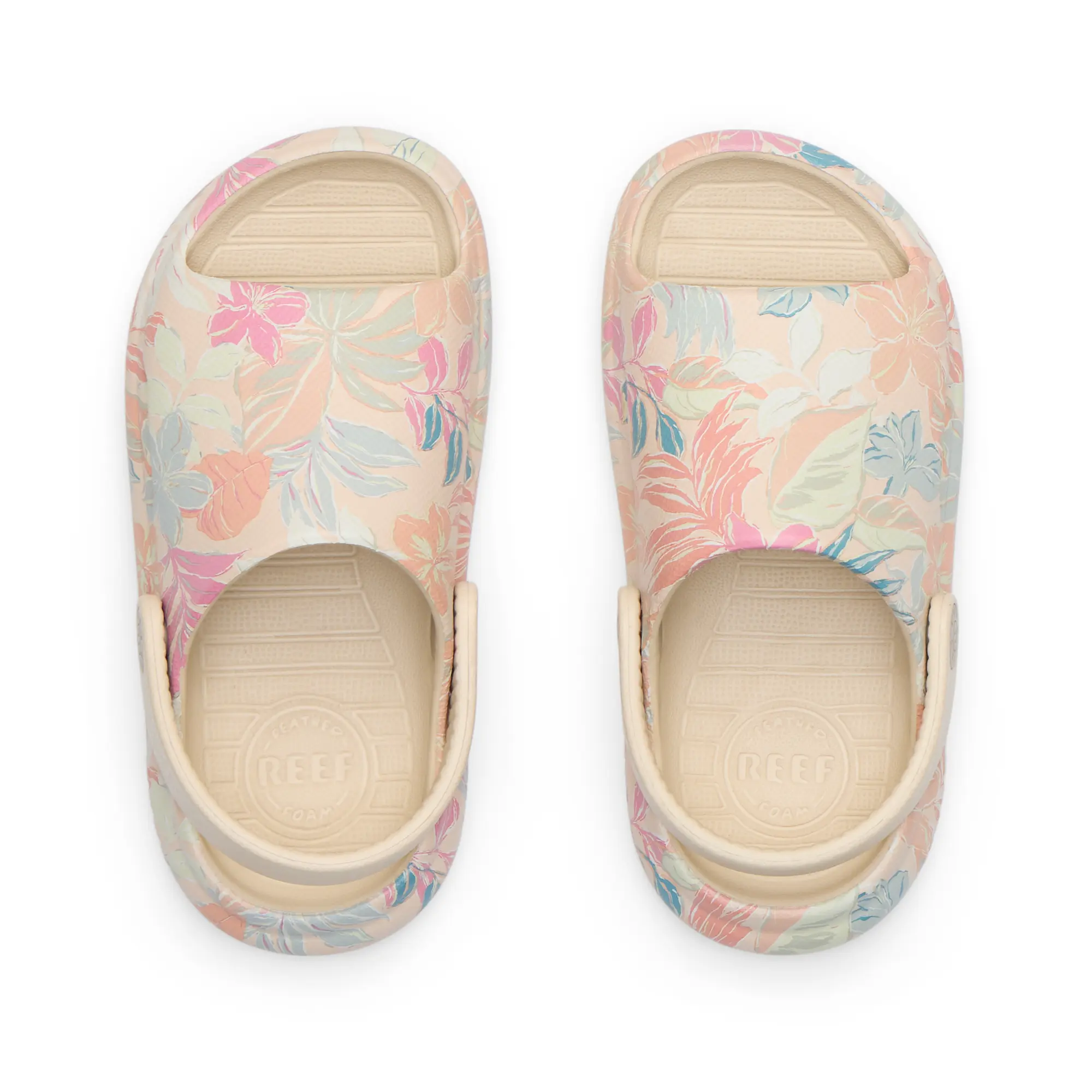 Little Rio Slide Apricot Multi | Water-Friendly Toddler Shoes | REEF Sandals