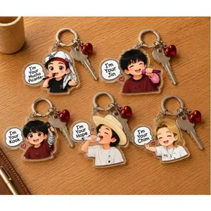 7 member mucho picate mexico acrylic keychain, Bangtan Merch, Pop Music For Fan
