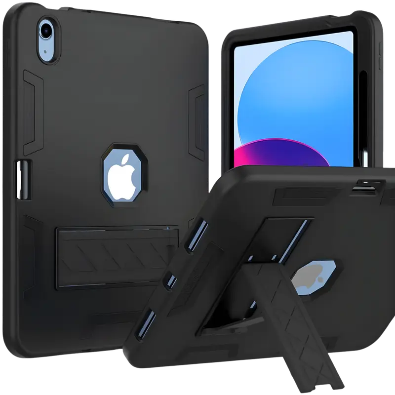 UpTech 1 Heavy Duty Shockproof iPad Case – Rugged 3-Layer Protection for iPad 7/8/9 (10.2”), 10th Gen 2022, 11th Gen (A16) 2025, Air 4 / Pro 11 – Kickstand