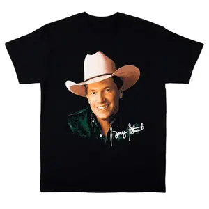George Strait Cowboy T-Shirt - Classic Black Tee with King Country Music Legend Design - Perfect for Fans and Casual Wear
