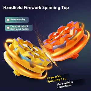 Fireworks Fingertip Gyro,Handheld Fireworks Gyroscope,Collision Sparks Light Up Spinning Top Toy,Creative Gyroscope Toy for Kids,Fidget Spinners for Adults, Cool Flashing Spinning Toys