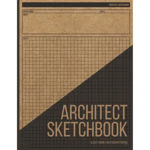 Architect Sketchbook: Design Plan for Client or Use For Studies, Building Project Sketch, Construction and Engineering Drawings 4x4 Graph / Grid Paper Paperback – June 4, 2021