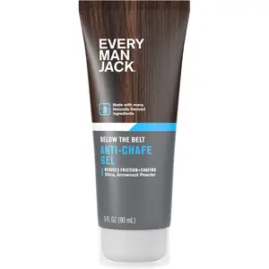 Every Man Jack Anti Chafe Gel for Men - Chafing & Friction Protection for Daily Comfort - Made w/ Naturally Derived Ingredients Like Silica & Arrowroot Powder - Unscented - 3 Fl Oz (1 Pack)