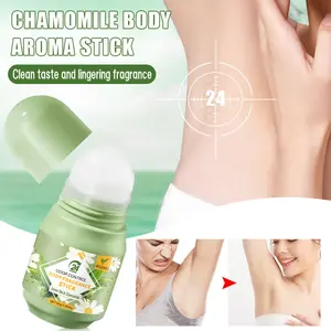 ROZINO Natural Anti-Perspirant Stick Deodorant - Green Tea & Chamomile, 24H Odor Control, 50g, All Skin Types, Daily Underarm Care, Freshness for Armpits, Single Item, Stickdeodorant Coconut Oil Hair Removal Cream