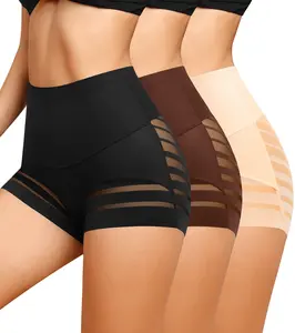 Women’s High Waisted Boyshort Panties – Soft Breathable Stretch Underwear, Stay-Put Fit, No Roll, No-Show Comfort for Everyday Wear
