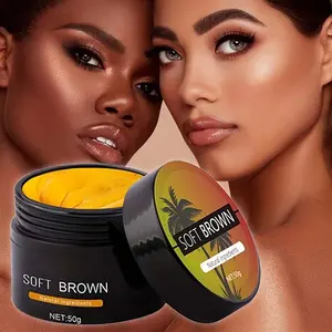 ROZINO Soft Brown Shine Brown Tan Accelerator Cream 50g Fast Acting Natural Formula for Outdoor & Indoor Tanning Sessions Body Care