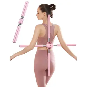 Posture Corrector & Hunchback Corrector - Yoga Stick Stretching Tool for Humpback Correction - Adjustable Retractable Design for Adults & Kids - Doctor Recommended Back Support Healthcare
