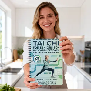 Tai Chi Manual for Seniors and Beginners, Spiral Bound Daily Exercises, Gradually Increasing Difficulty, Gentle Movements, Fitness Guide