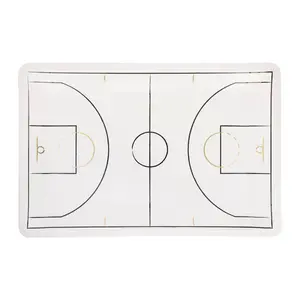 Basketball Court Shaped Paper Plate