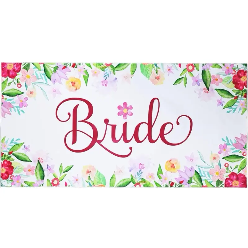 Bride Beach Towel - Large Travel Friendly Honeymoon Bride Towel - 60"x30" - Ideal for Bachelorette Pool Party and Beach Wedding Gift