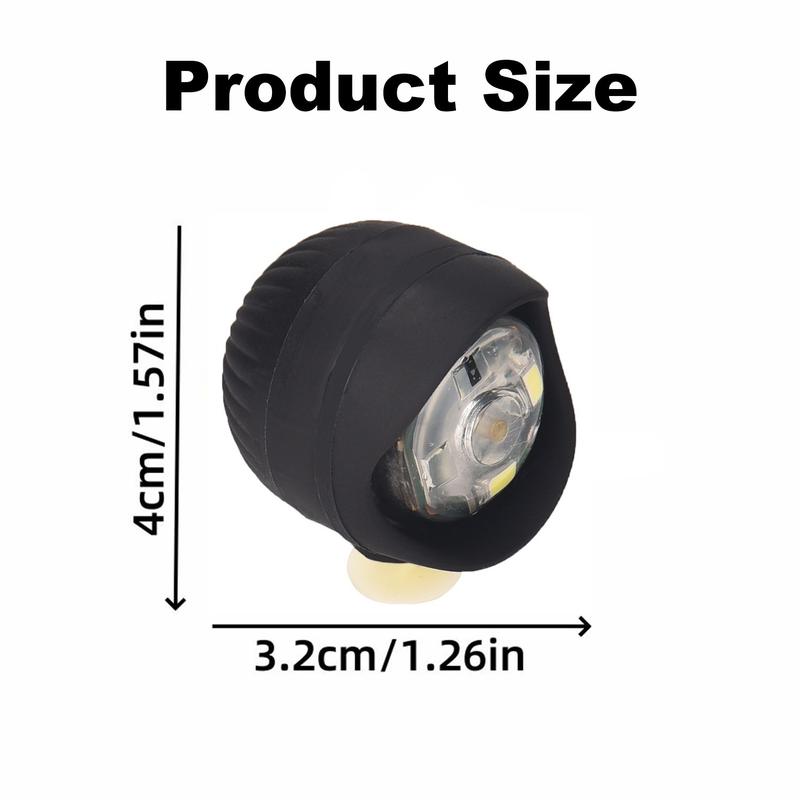 4Pcs LED Shoe Light, Cute Flashlight Croc Charms Attachment Accessories, Croc Lights with 3 Lighting Modes, Croc Headlights for Night Cycling, Camping, Walking & Dog Walking