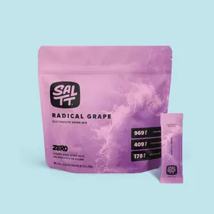 SALTT Radical Grape Electrolyte Drink Mix - Sodium, Potassium, Magnesium - Zero Sugar - 30 Packets