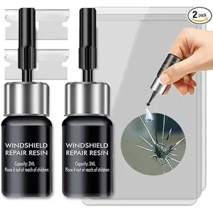 Windshield Repair Kit, Cracks Gone Glass Kit Automotive Windscreen Tool for Fixing Chips, and St...