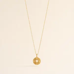 Going Places Compass Necklace