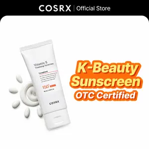 [COSRX Official] Vitamin E Vitalizing Sunscreen SPF 50+ 50ml - Protector Solar con Vitamina E l Protección SPF50 l OTC Approved Antioxidant-Rich Korean Sunscreen with No White Cast Tocopherol for Daily Skin Repair