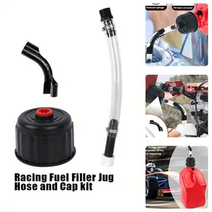 3Pcs Hand Tools Kits,Including Racing Fuel Jug Hose and Cap,Racing Fuel Jug Cap for VP Racing Fuel Jug 5.5 Gallon,Racing Fuels 3042 Replacement Jug Cap,Gas Can Spout Hose Bende
