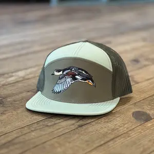 Gadwall Light Sage/Sage 7 Panel Hat | Local Boy Outfitters