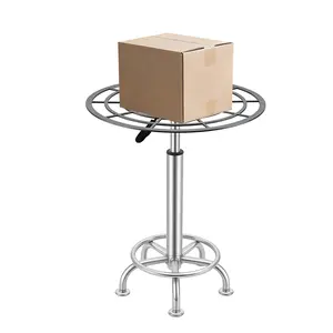 360° Rotating Spray Paint Rack with Adjustable Height (23.6-31.5 in) & Weighted Base, Stainless Steel Heavy Duty 176 lbs Rotating Turntable for Auto Painting, Model Making, Furniture Refinishing, Craft Processing