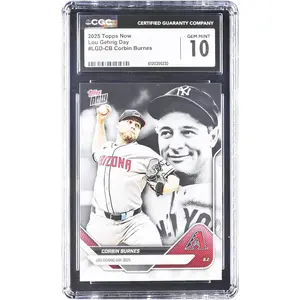 Corbin Burnes Arizona Diamondbacks 2025 Topps Now Lou Gehrig Day #LGD-CB CGC Authenticated 10 Card