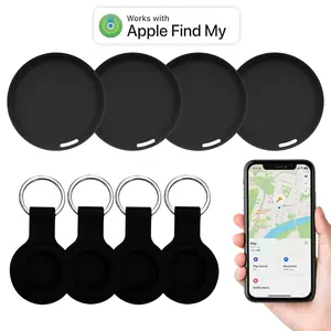 Mini Anti Lost GPS Tracker, Including Shockproof GPS Protective Case, Compatible With Key Finding App - Suitable For Apple Find My (iOS Only), Waterproof Design, Replaceable Battery, Ideal Pet Tracker And Travel Essentials, Smart Tracking