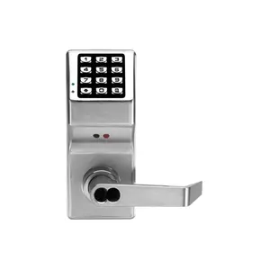 Trilogy DL3200IC-26D Electronic Code Lock - Grade 1 Digital Electronic Keypad Lever Set with High-Capacity Audit Trail, Less Core, Satin Chrome Security Lock Finish