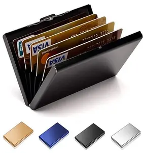 RFID Credit Card Holder Stainless Steel Credit Card Wallet Business Card Holder for Women Men