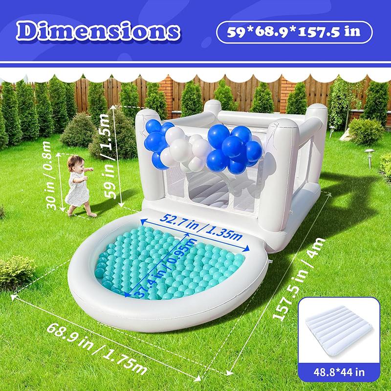 PVC Kids Infants Little Baby Bouncy Castle Inflatable Halloween Decoration Birthday Party Event Trampoline Soft Play Ball Pit