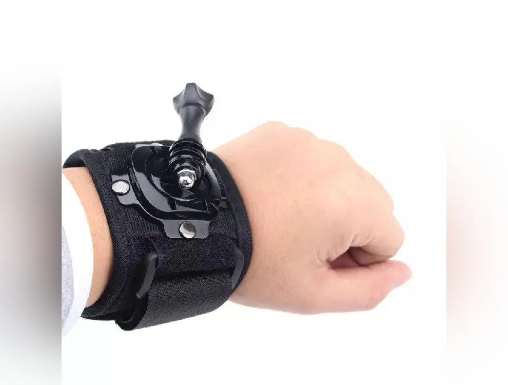 Gopro Camera Accessories 360 Degree Rotation Widening Arm With All Directional Fixed Wrist Strap