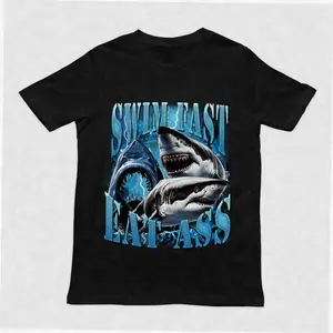 Swim Fast Eat Ass t-shirt - Orbital Clothing Swim Fast Eat Ass t-shirt Graphic Tee Funny Shirt Unisex T-Shirt Trendy Shirt