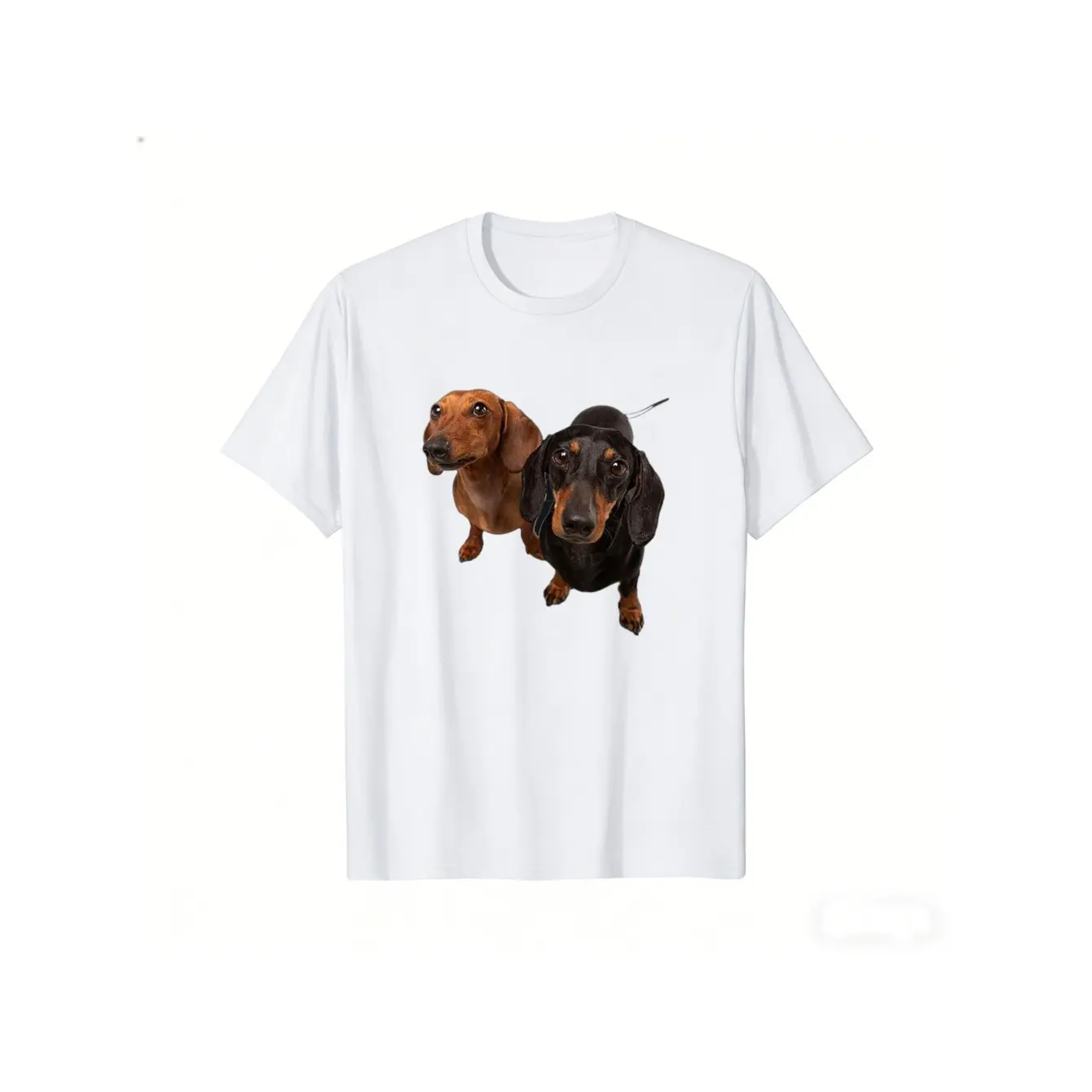 Men's Dachshund Graphic T-Shirt - Short Sleeve Crew Neck Regular Fit Casual Wear |   Soft & Breathable Fabric, Durable Print, Everyday Comfort, Machine Washable, Casual Product Display