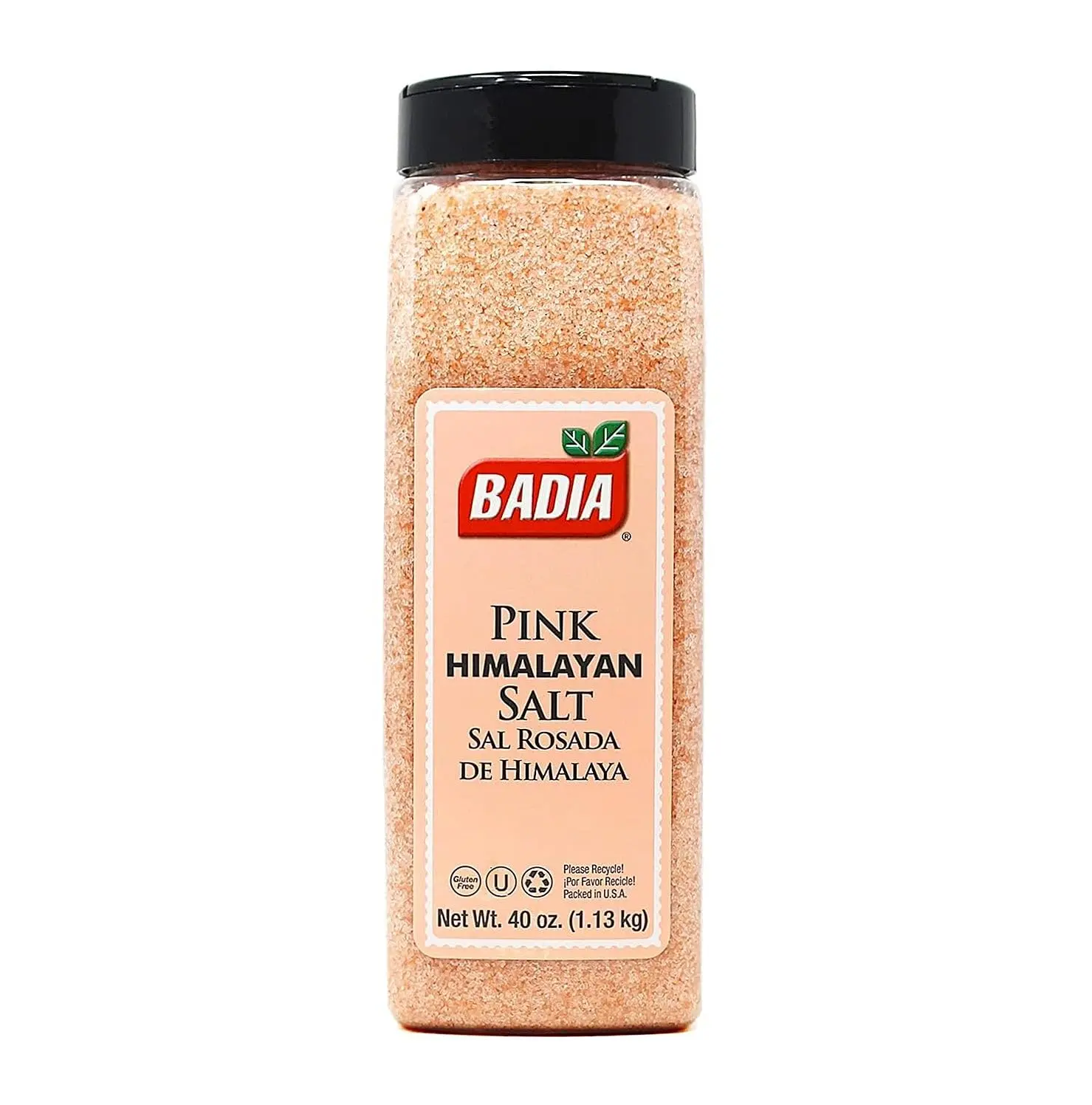 Badia Pink Himalayan Salt, 40 oz – Coarse Grain Salt for Cooking, Grilling, and Seasoning, Natural Mineral-Rich Rock Salt