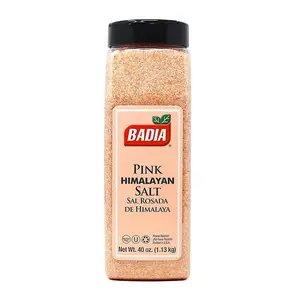 Badia Pink Himalayan Salt, 40 oz – Coarse Grain Salt for Cooking, Grilling, and Seasoning, Natural Mineral-Rich Rock Salt