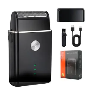 Electric Shaver for Men, 5W High Power Reciprocating Portable USB-C Rechargeable Foil Shaver, 6000RPM Smooth Beard Trimmer for Travel Daily Use