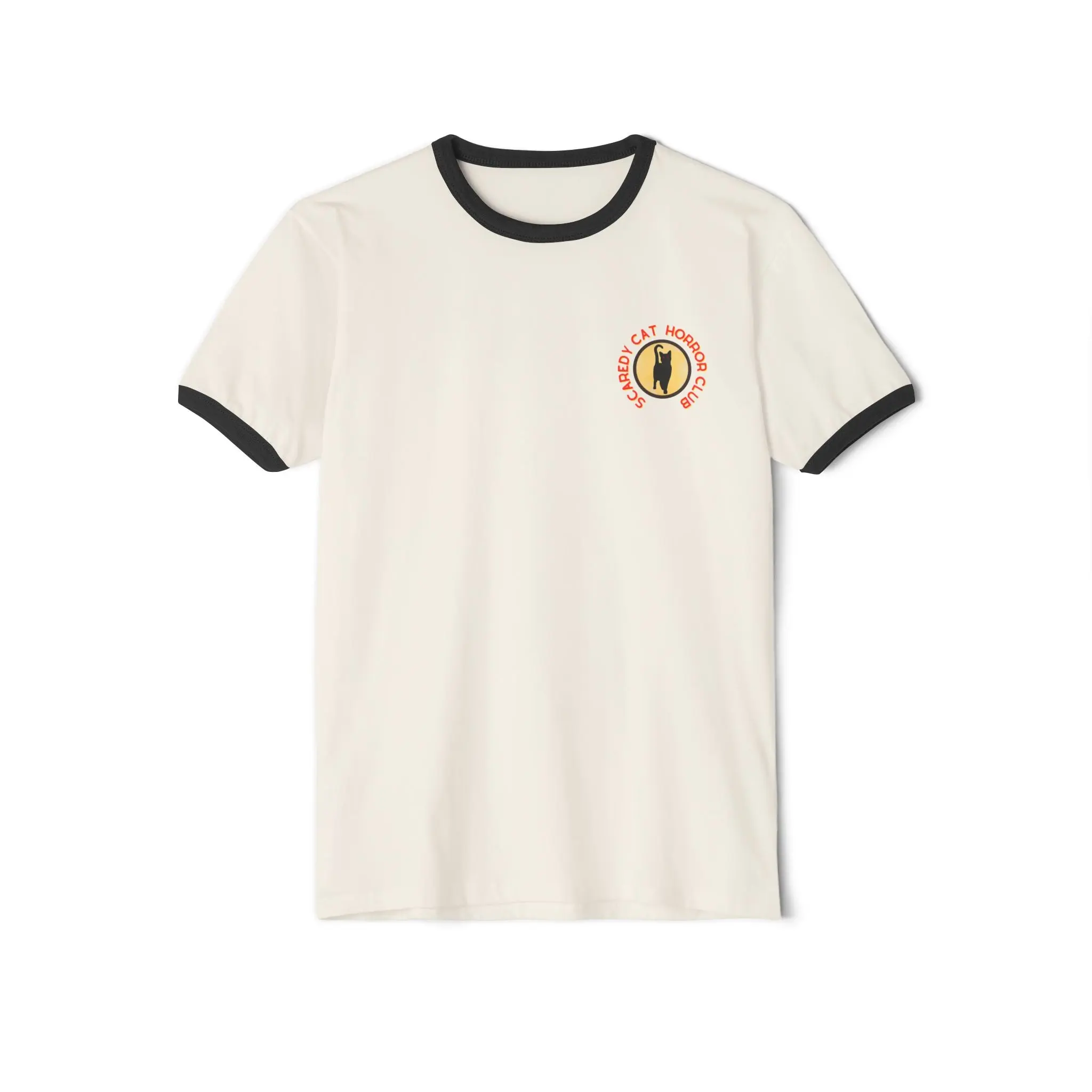 "Scaredy Cat Horror Club" Ringer T-Shirt