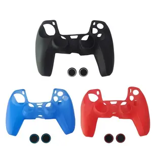 1PCS, PS5 controller silicone protective cover, suitable for PS5 controller, +2 button caps, lightweight, non-slip design, anti-fall and durable, comfortable to the touch, game handle accessories, suitable for gamers, Protection