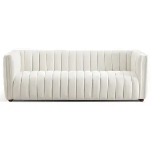 Rosslyn White Boucle Sofa