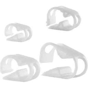 4 Sizes Plastic Tubing Clamps Adjustable Tube Clamp Laboratory Pinch Valve Flow Control Hose Clamp Pack of 40