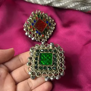 Afghan Ring Vintage Square Ring - Kuchi Coin Charm Costume Jewelry, Elegant Fashion Accessory for Daily Wear, Gifts for Women