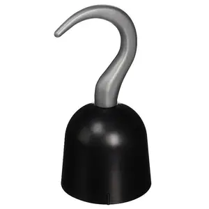 Pirate Hook - Plastic - Black/Gray - Costume Accessory Prop