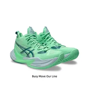 Mint Green High-Top Volleyball Shoes - Lightweight Cushioned Trainers for Indoor Court Play, Training & Weekend Vibes