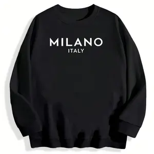Minimalist Milano City Souvenir T-Shirt – Perfect Long Sleeve Sweatshirt for Italy Fans