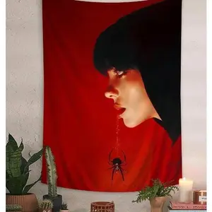 B-Billie E-Eilish Hot Singer Colorful Tapestry Cheap Hippie Wall Hanging Bohemian Wall Tapestries Mandala Wall Hanging Sheets