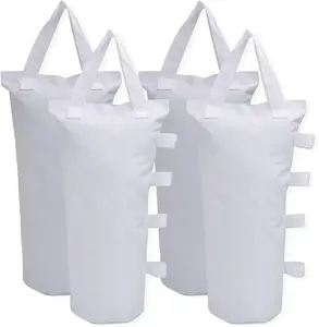 Canopy Weights Bag Leg Weight for Pop up Canopy Tent, Sand Bags for Patio Umbrella Instant Outdoor Sun Shelter (4 Pack - White)