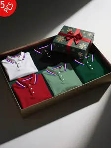 Men's Polo Shirt Short Sleeve Set, Multi-Color Mixed Pack, Business Casual Breathable T-Shirt, Suitable for All Seasons, Men's Gift