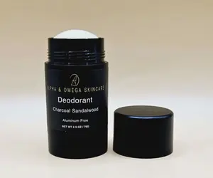Natural Charcoal Sandalwood Deodorant - Made with Organic Ingredients - Creamy and Milky Soft - Glides on Smooth - No Greasy Residue - No Synthetic Fragrance - No Aluminum - No Chemicals - No Clay - Keeps You Smelling Good all Day Long - Body Care