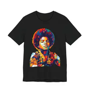 Michael Jackson Artsy Graphic Tee, King Of Pop 90s Youth Shirt, MJ King of Pop Music T-Shirt for Men, Women and Kids