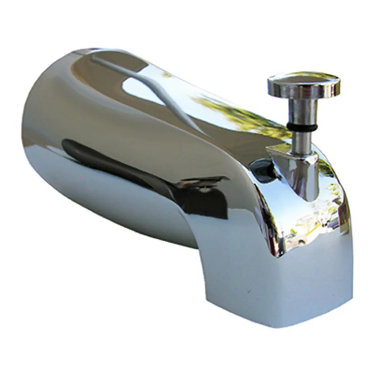 212 MAIN Universal Style Bathtub Diverter Spout - Chrome Finish, Divert Flow, Pipe-Fitting Design, Versatile Aesthetic