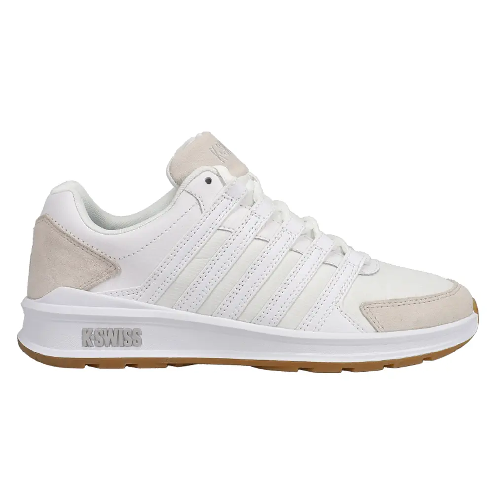 K-Swiss Mens Vista Trainer T Lace Up Sneakers Shoes Casual - Off White, White